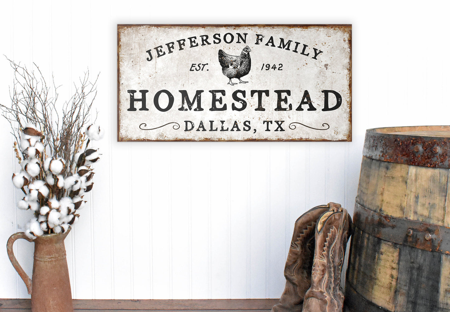 CUSTOM HOMESTEAD SIGN