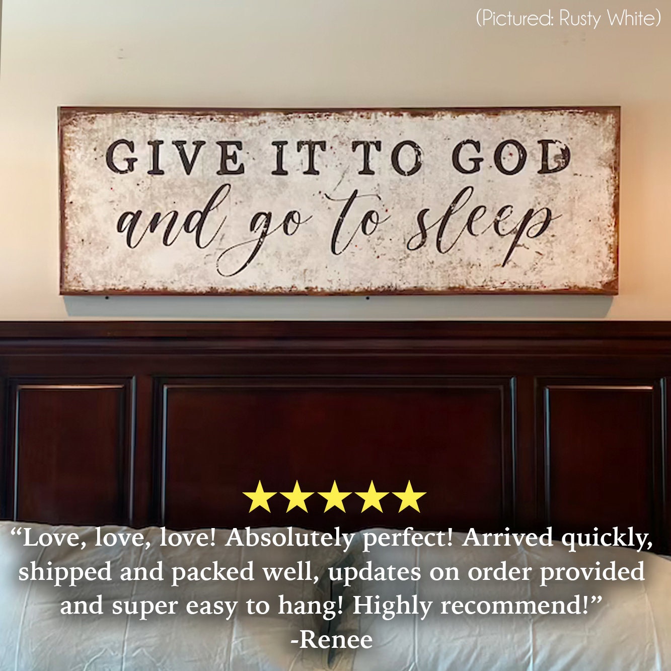 GIVE IT TO GOD AND GO TO SLEEP SIGN