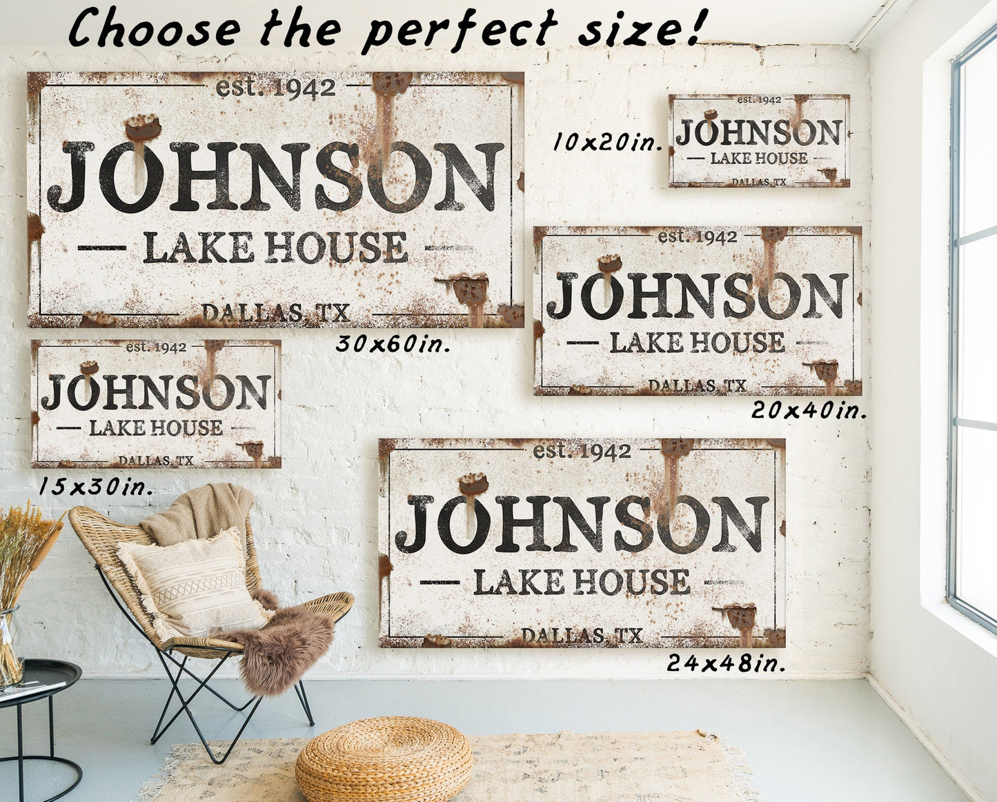 CUSTOM FAMILY NAME HOUSE SIGN