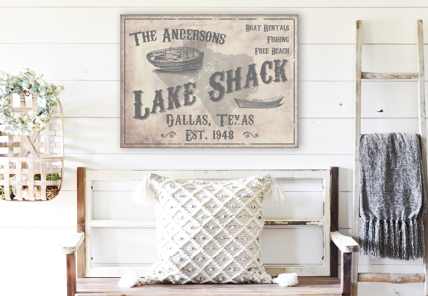 CUSTOM LAKE SHACK SIGN