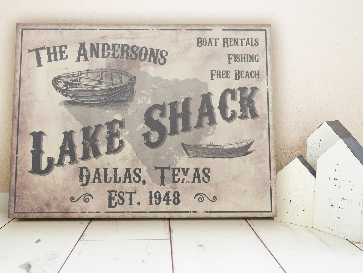 CUSTOM LAKE SHACK SIGN