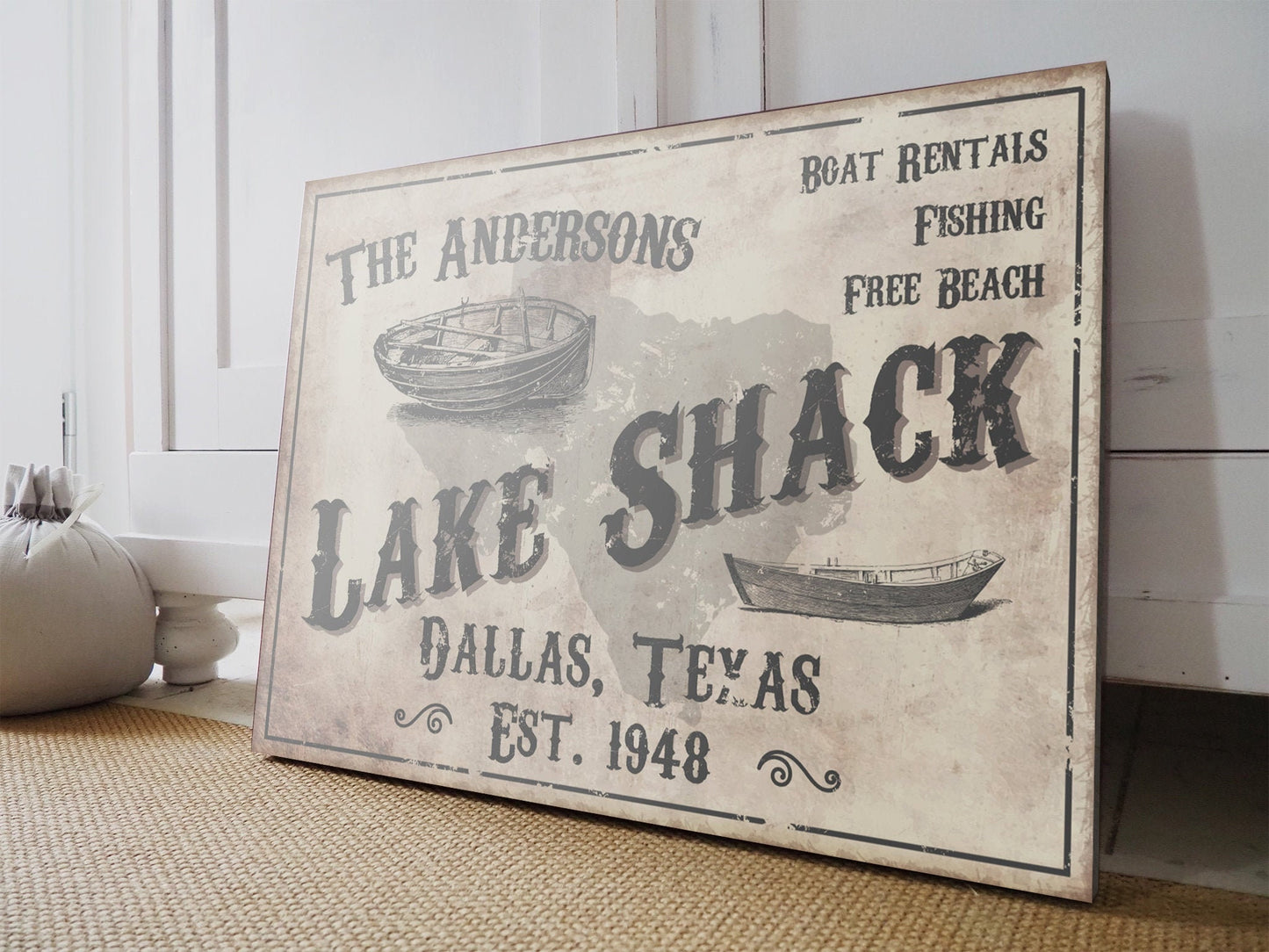 CUSTOM LAKE SHACK SIGN
