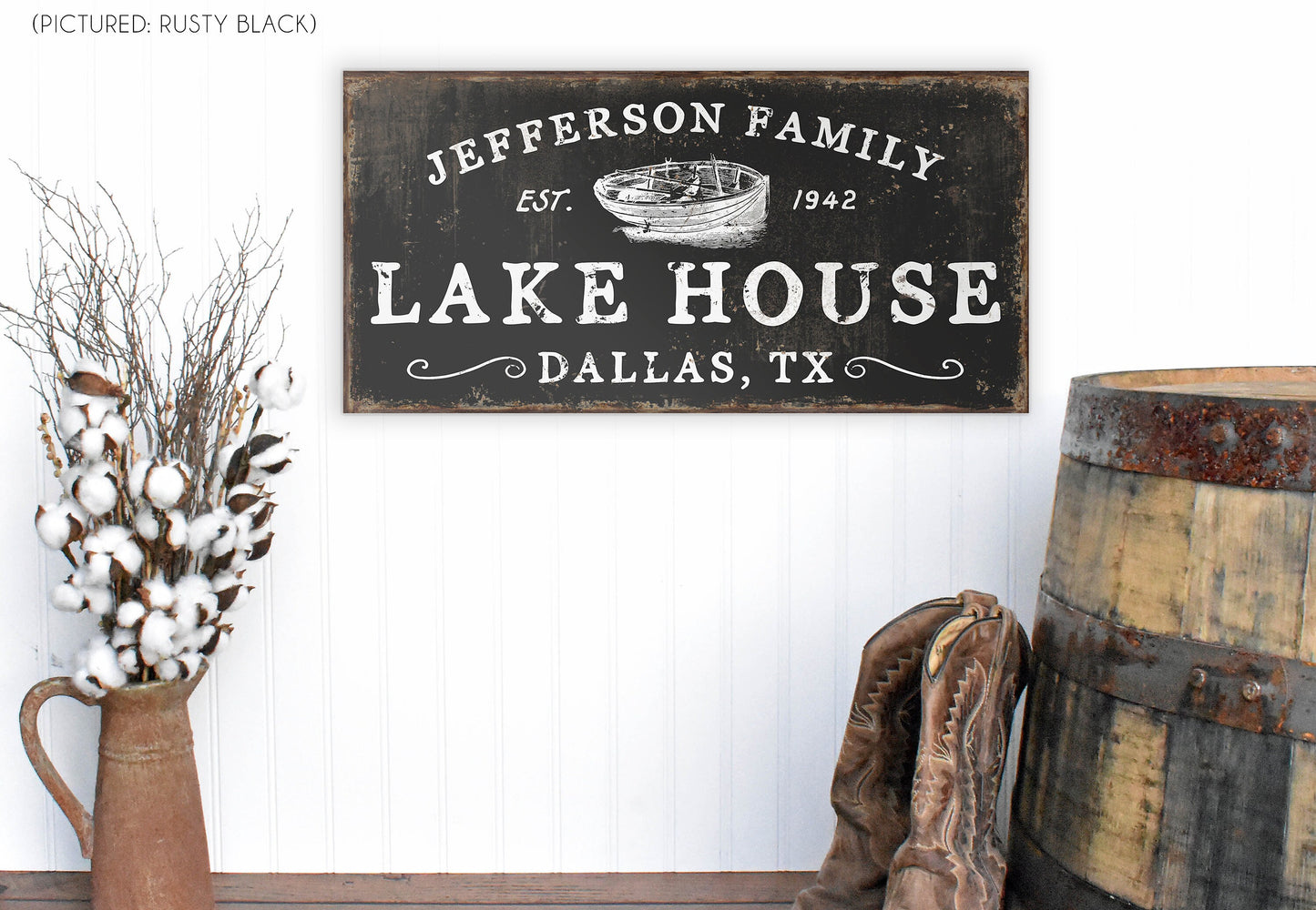 CUSTOM LAKE HOUSE SIGN