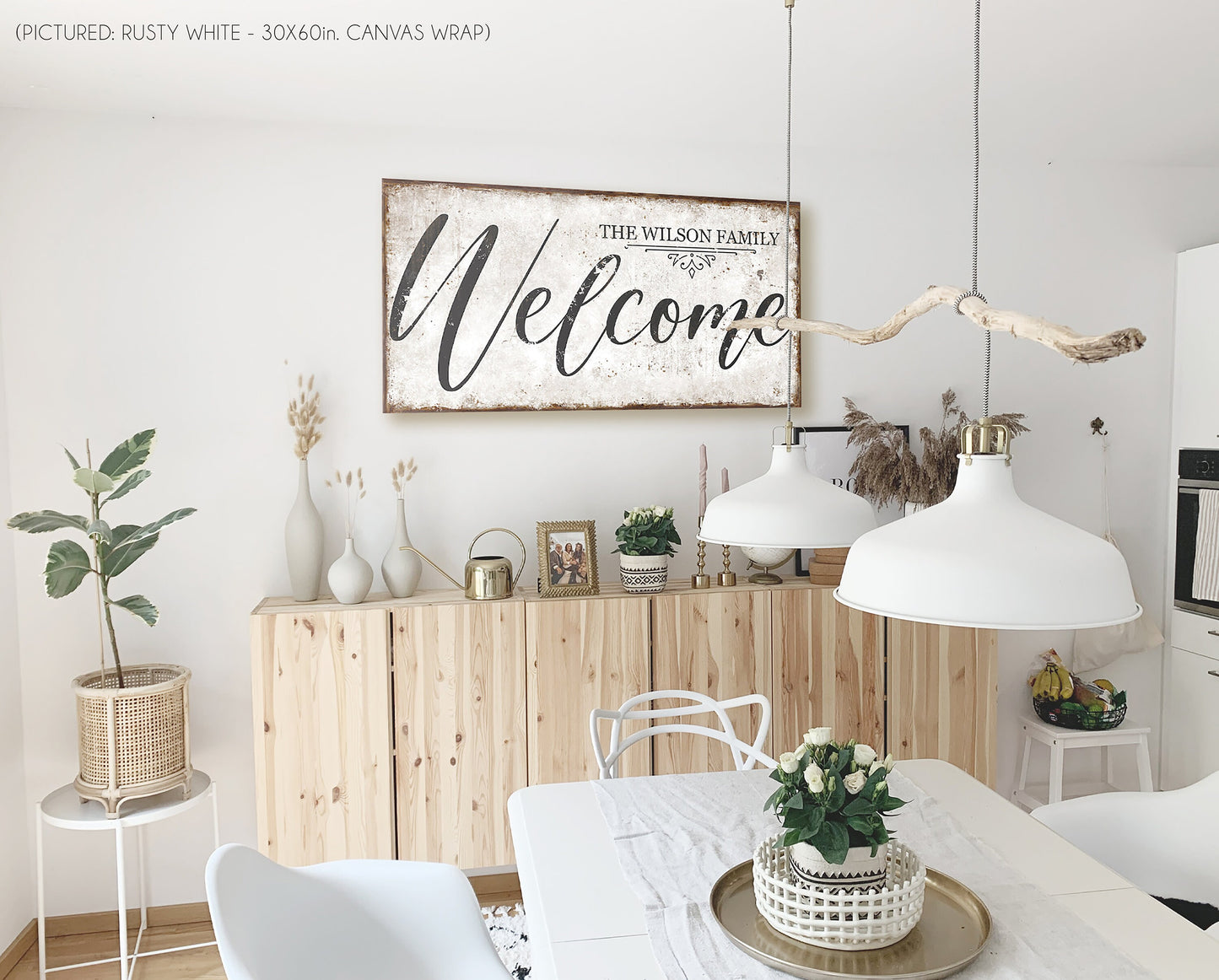 CUSTOM FAMILY NAME WELCOME SIGN