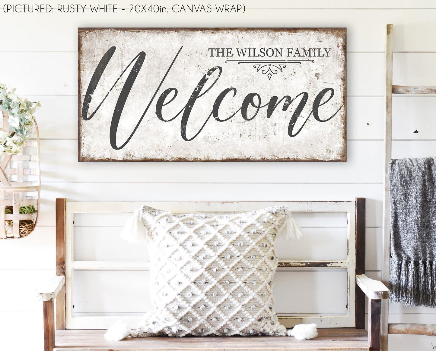 CUSTOM FAMILY NAME WELCOME SIGN