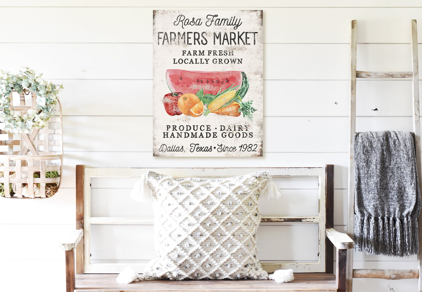 CUSTOM FARMERS MARKET SIGN