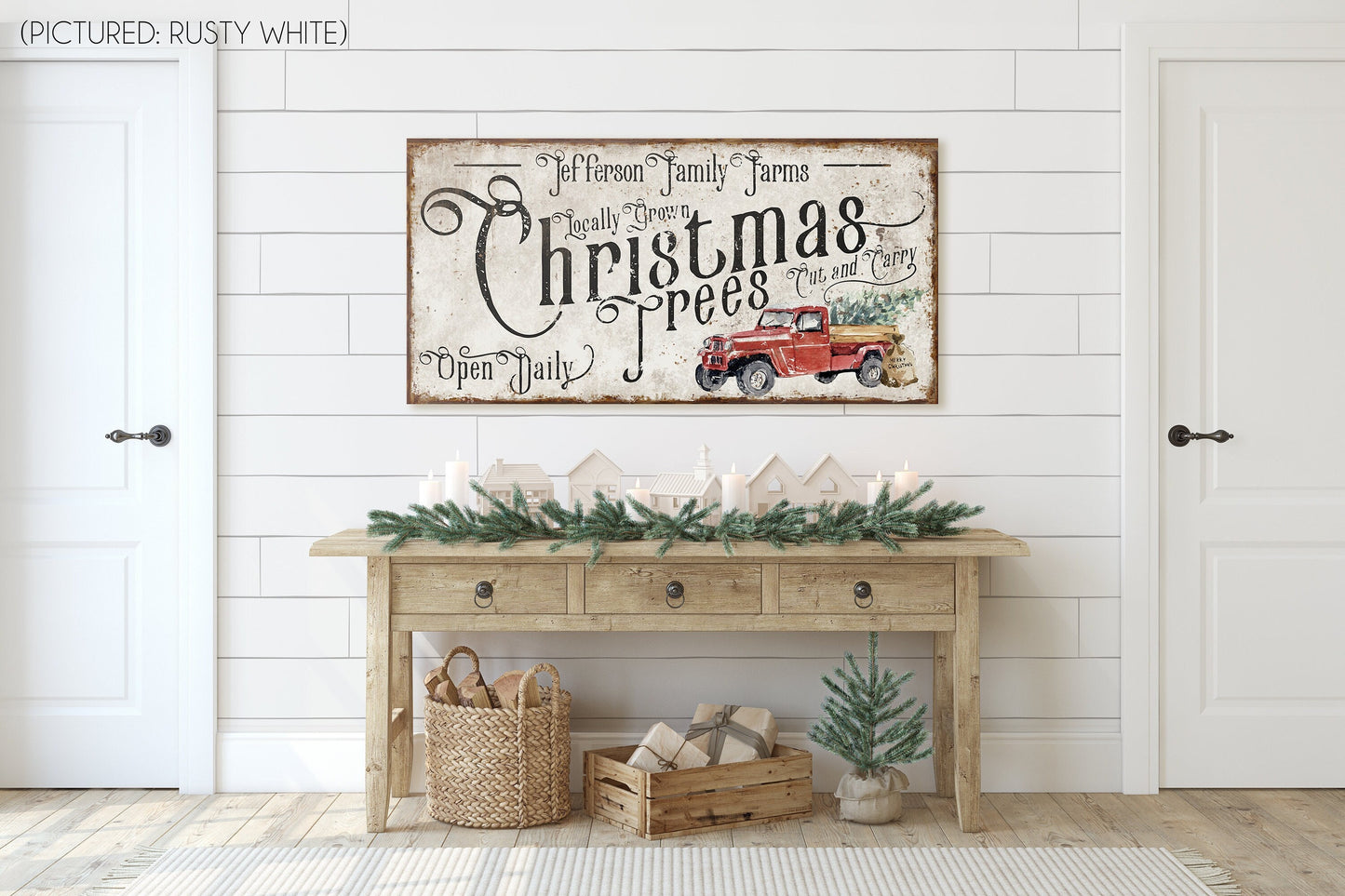 CUSTOM CHRISTMAS TREES SIGN