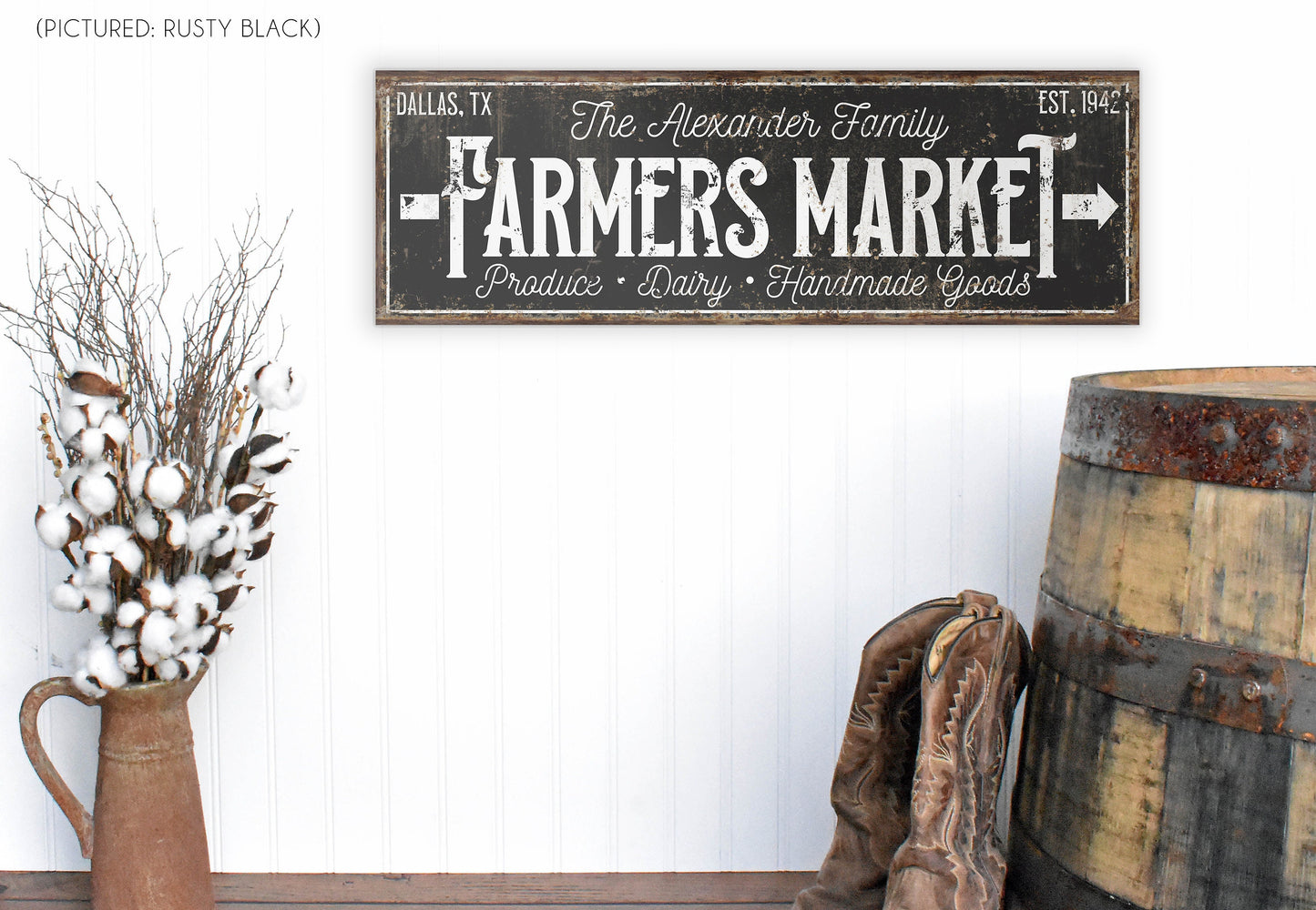 CUSTOM FARMERS MARKET SIGN