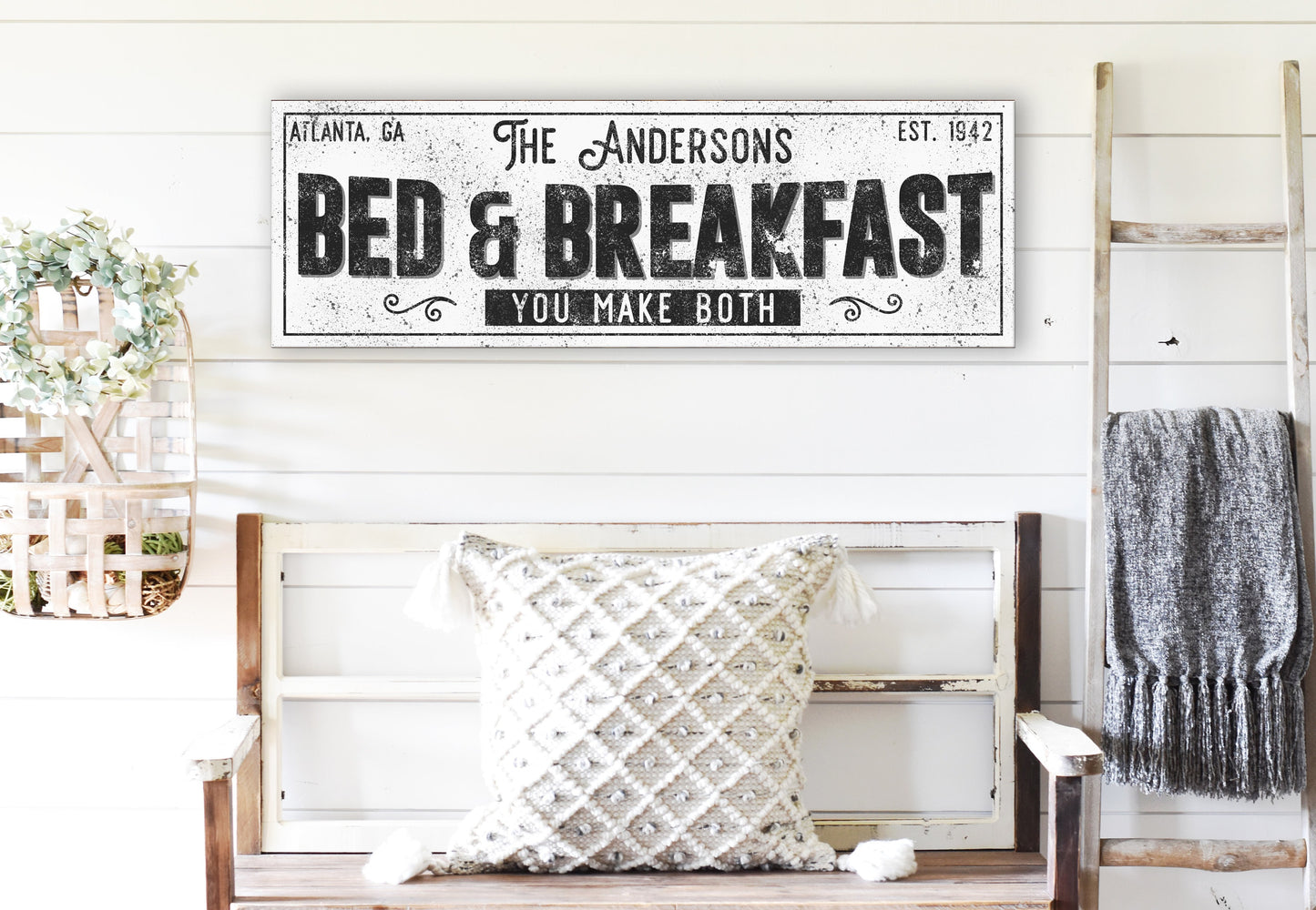 CUSTOM BED AND BREAKFAST SIGN
