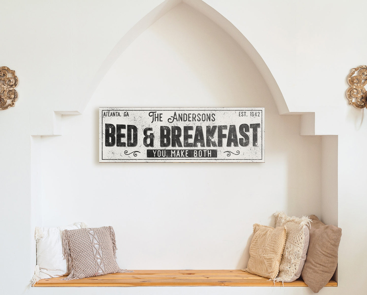 CUSTOM BED AND BREAKFAST SIGN
