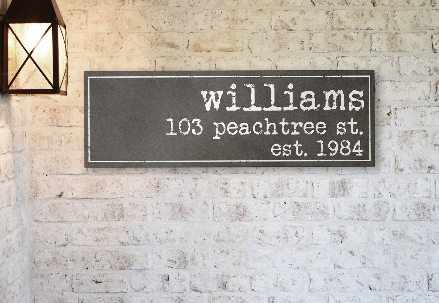 CUSTOM FAMILY NAME ADDRESS SIGN