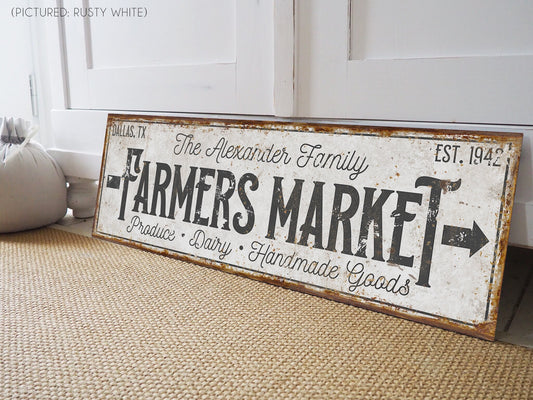 CUSTOM FARMERS MARKET SIGN