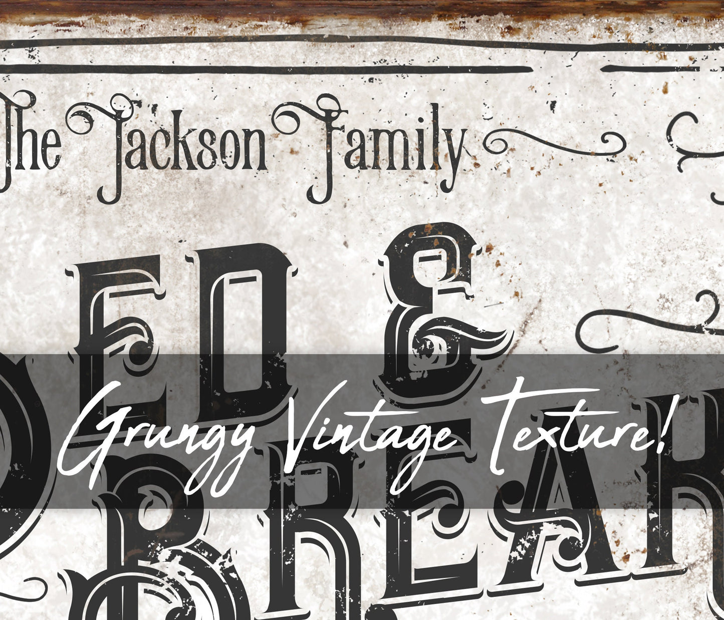 CUSTOM BED AND BREAKFAST SIGN