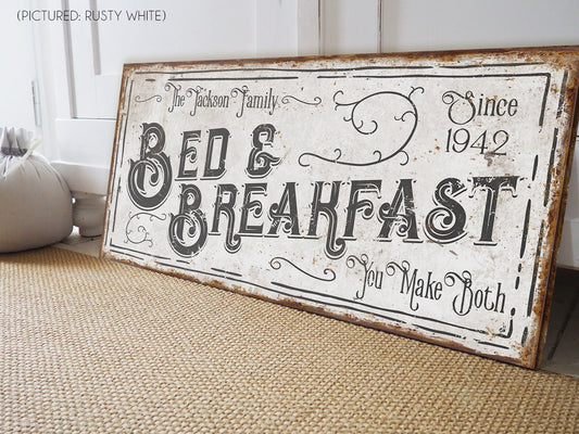 CUSTOM BED AND BREAKFAST SIGN