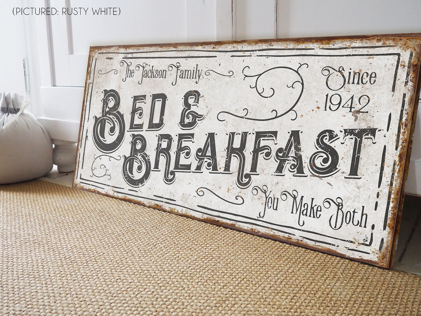 CUSTOM BED AND BREAKFAST SIGN