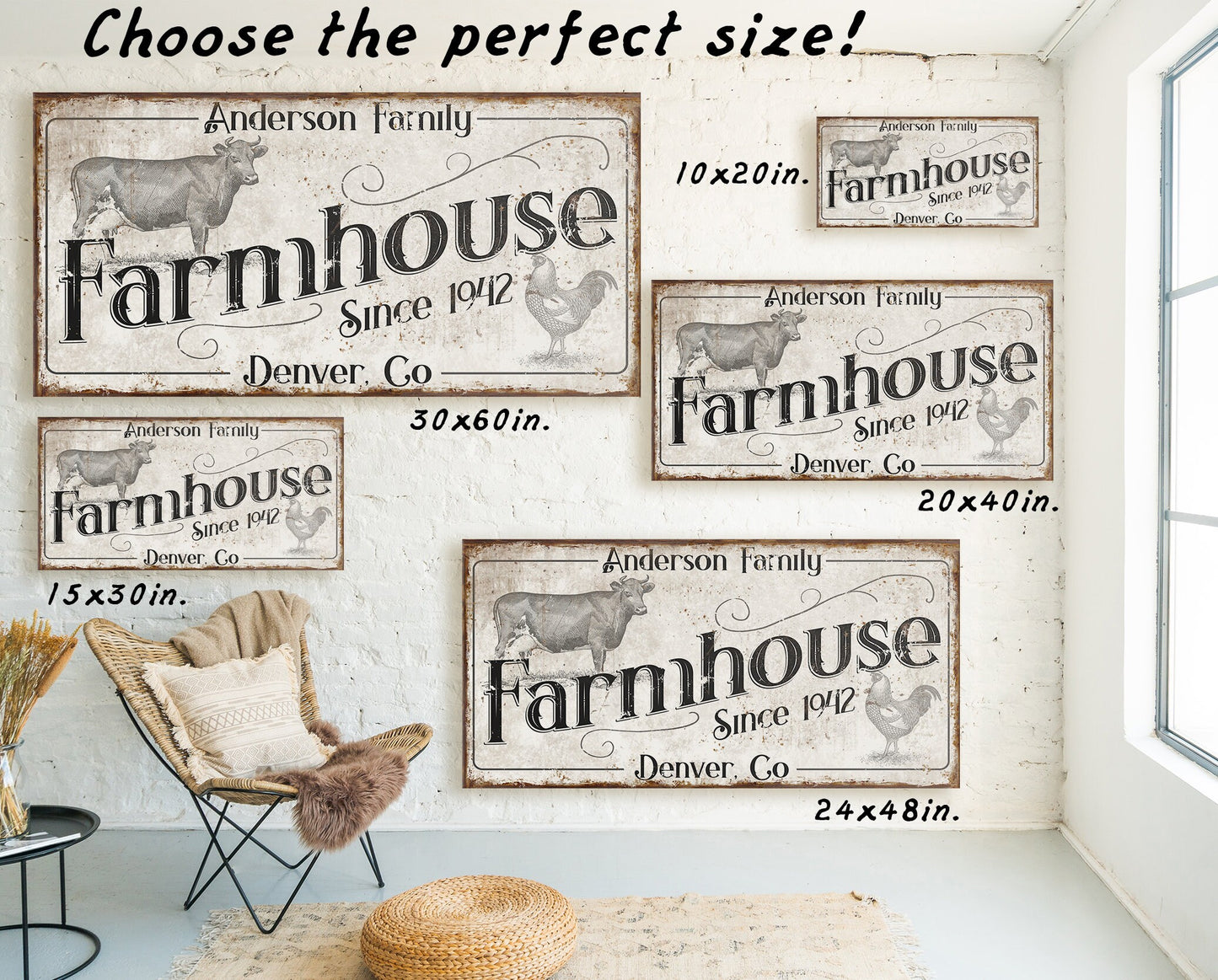 CUSTOM FARMHOUSE SIGN