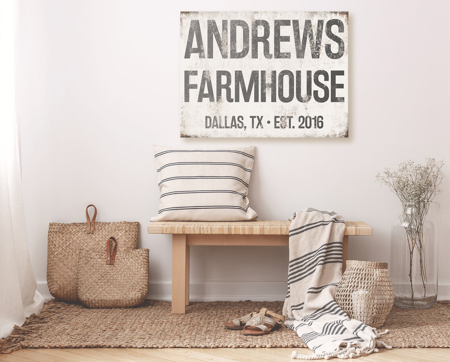 CUSTOM FAMILY NAME AND HOUSE SIGN