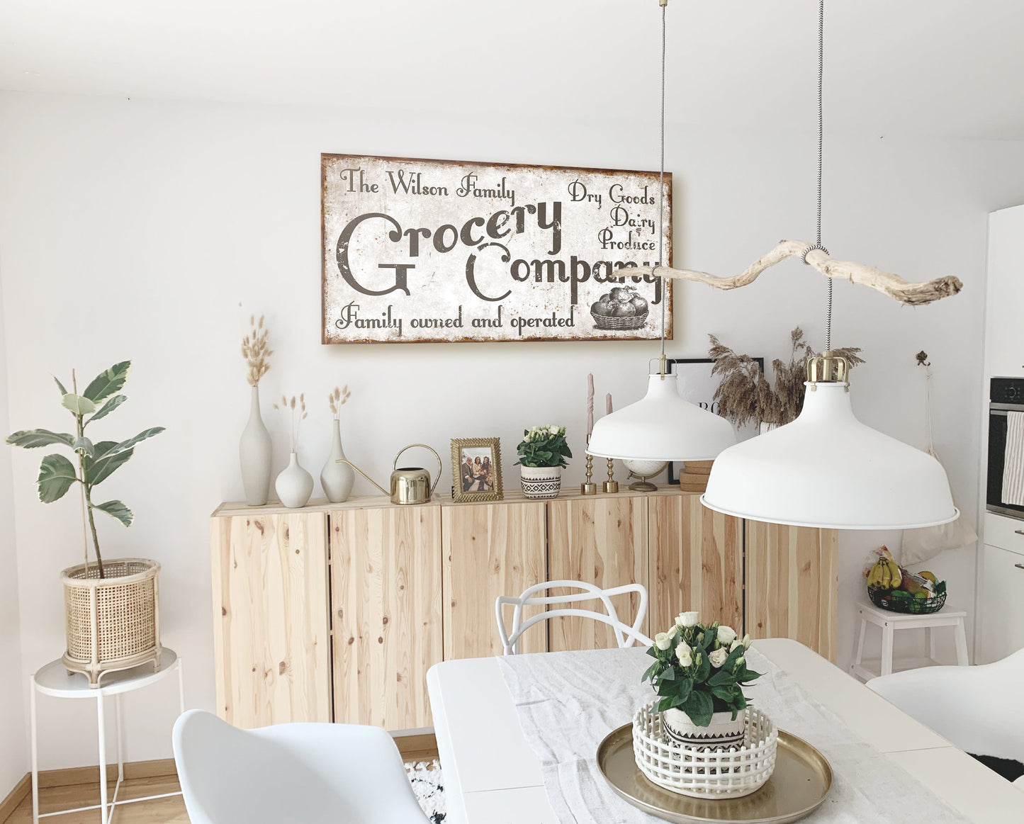CUSTOM GROCERY COMPANY SIGN