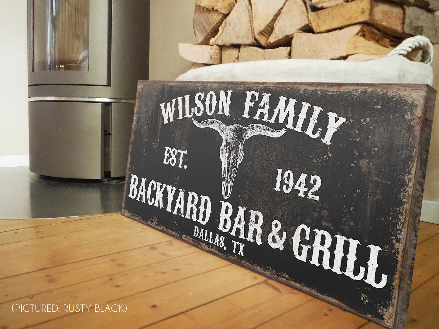 CUSTOM BACKYARD BAR AND GRILL SIGN