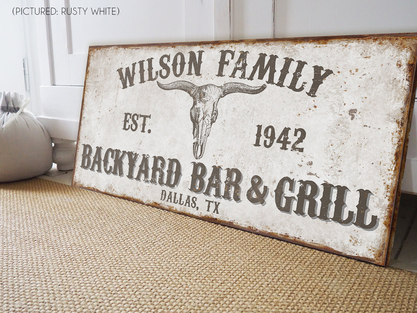 CUSTOM BACKYARD BAR AND GRILL SIGN