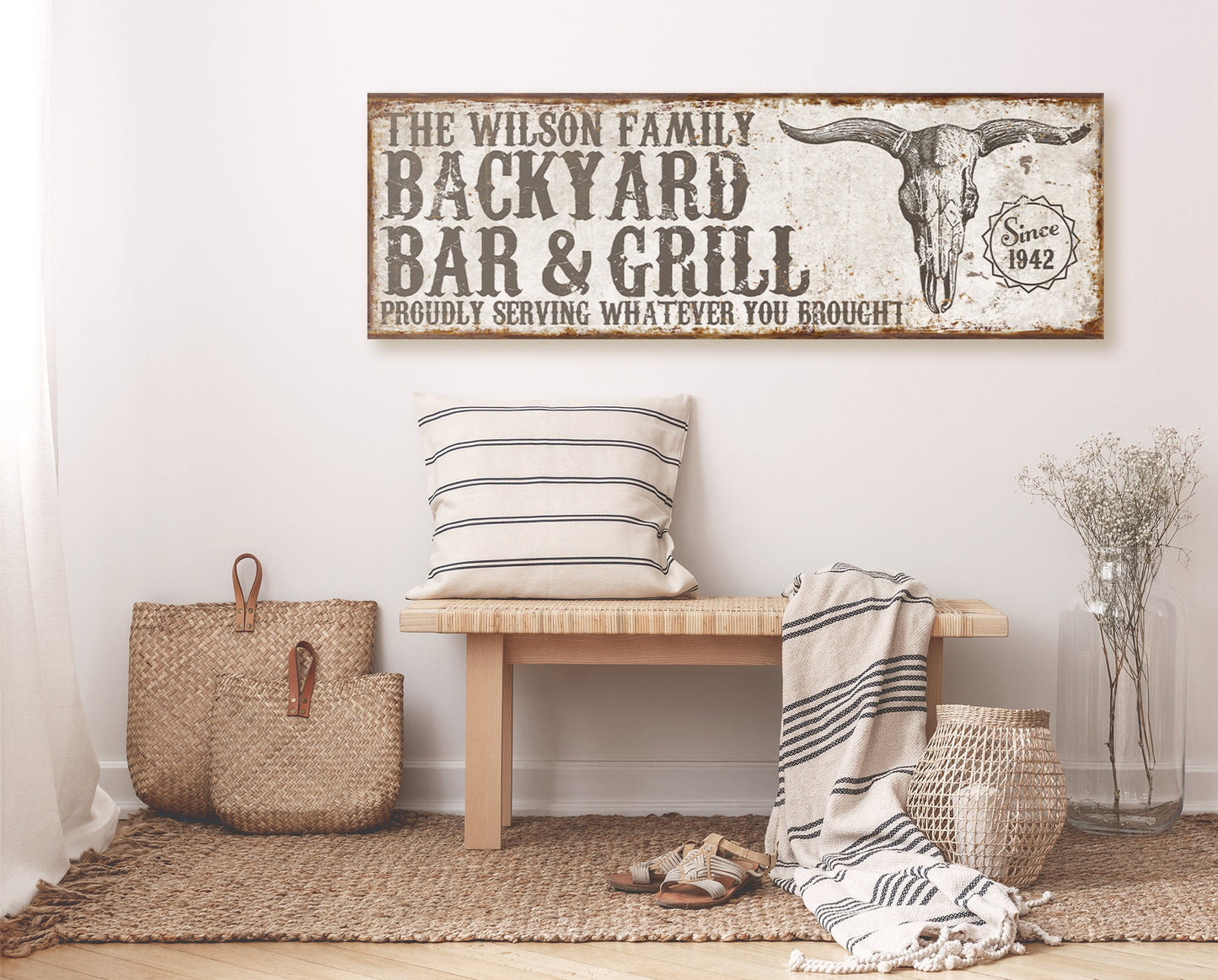 CUSTOM BACKYARD BAR AND GRILL SIGN