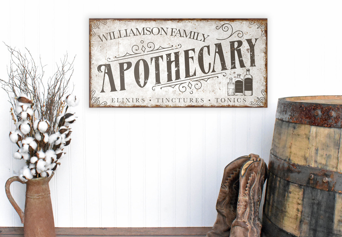 CUSTOM APOTHECARY SIGN