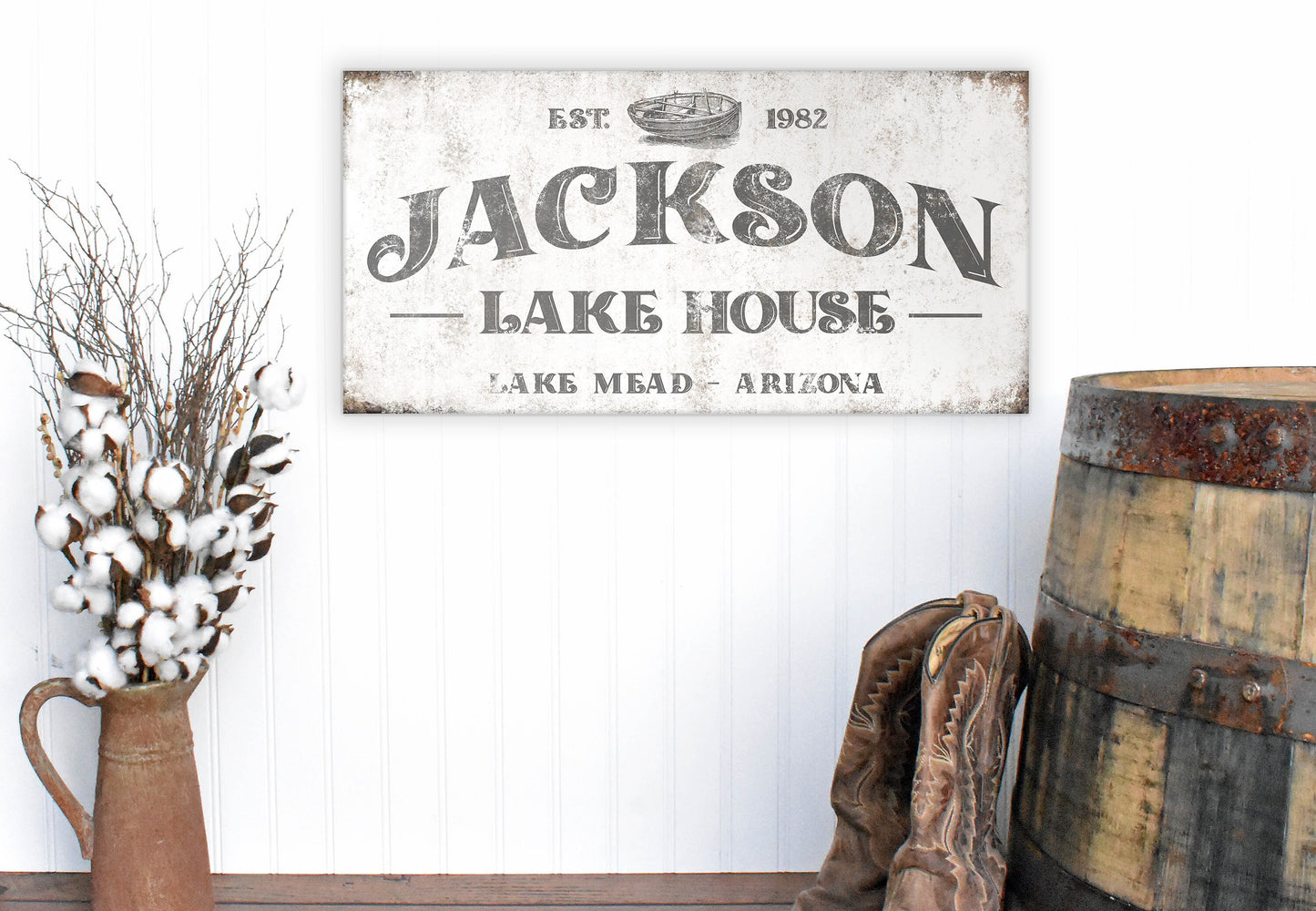 CUSTOM LAKE HOUSE SIGN
