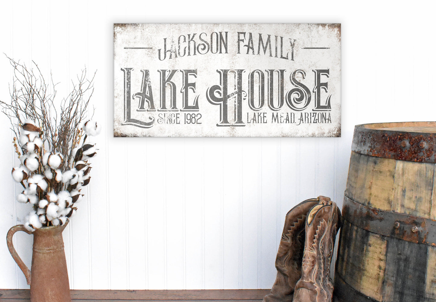 CUSTOM LAKE HOUSE SIGN