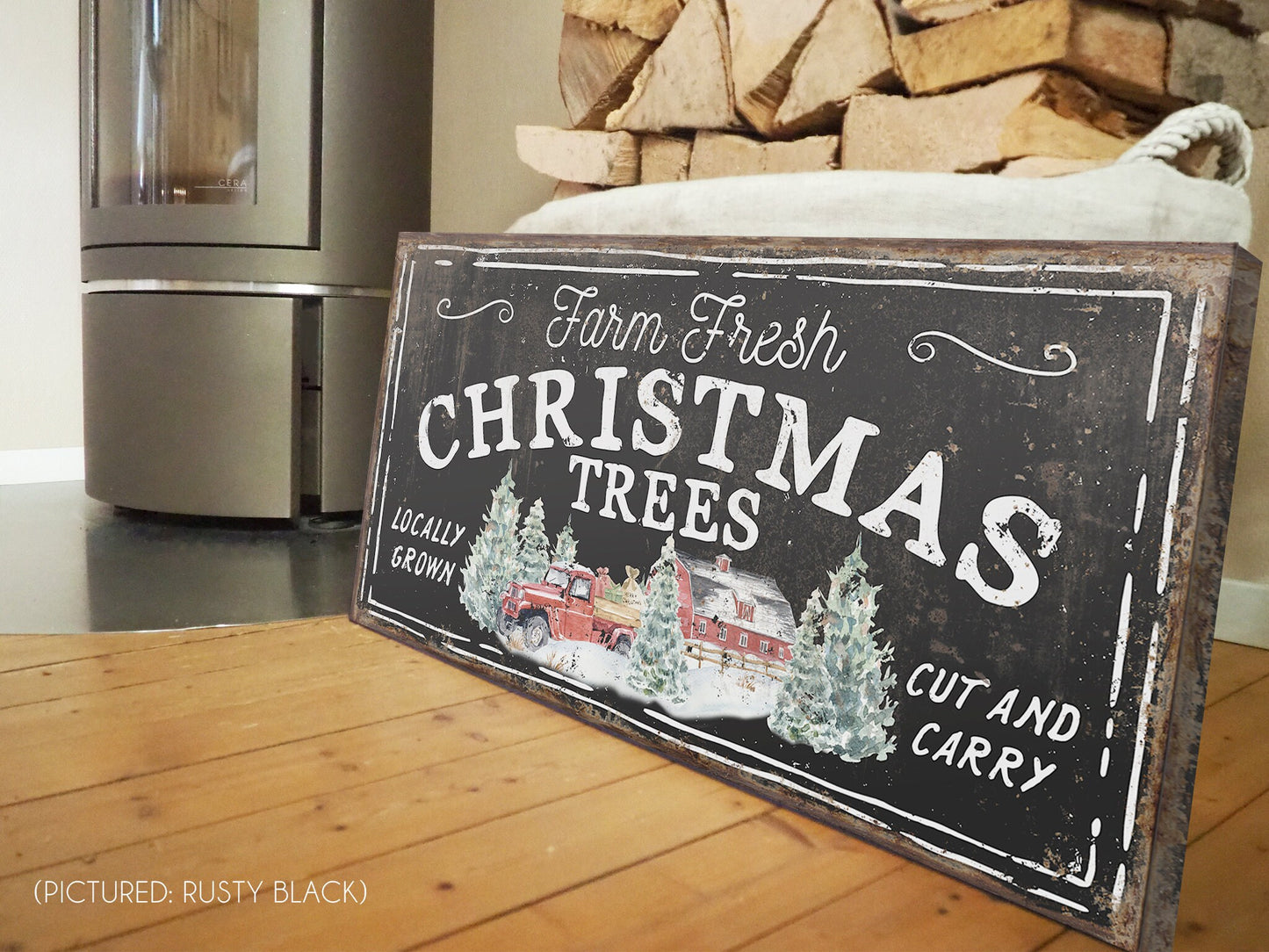 FARM FRESH CHRISTMAS TREES SIGN