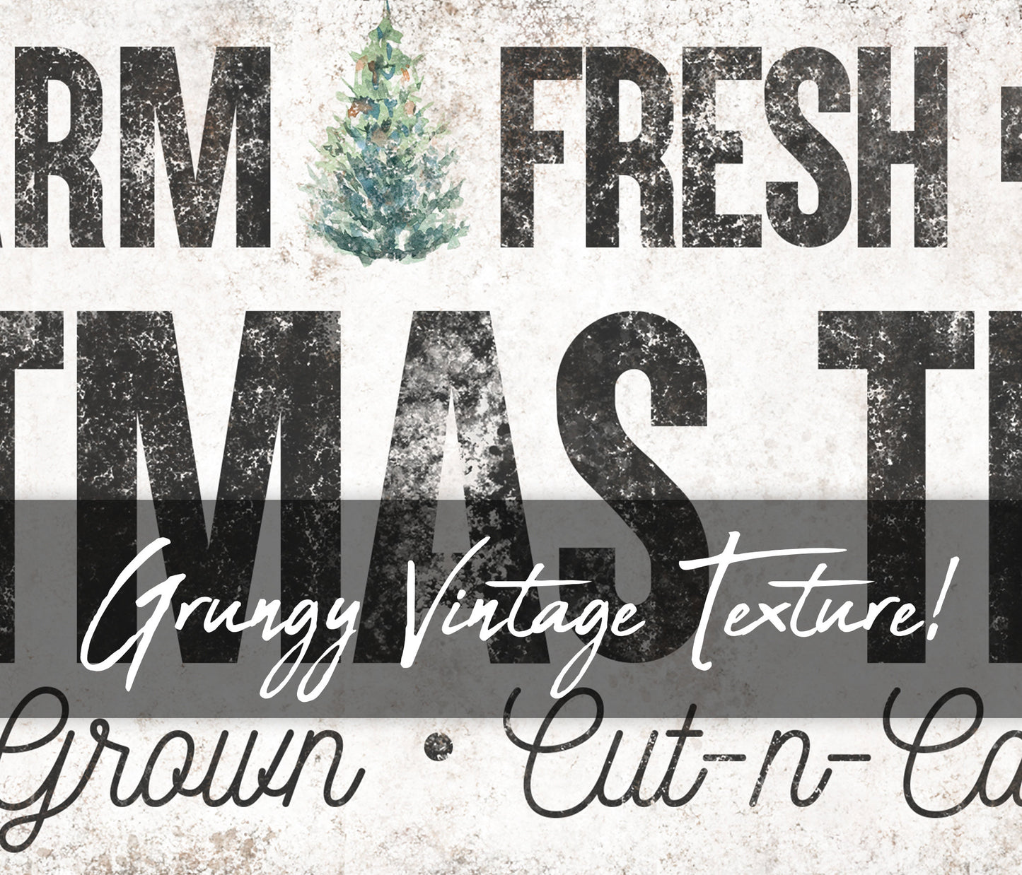 FARM FRESH CHRISTMAS TREES SIGN
