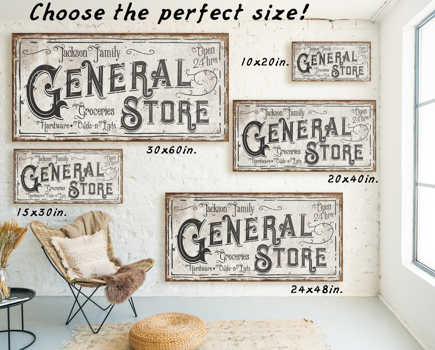CUSTOM GENERAL STORE SIGN