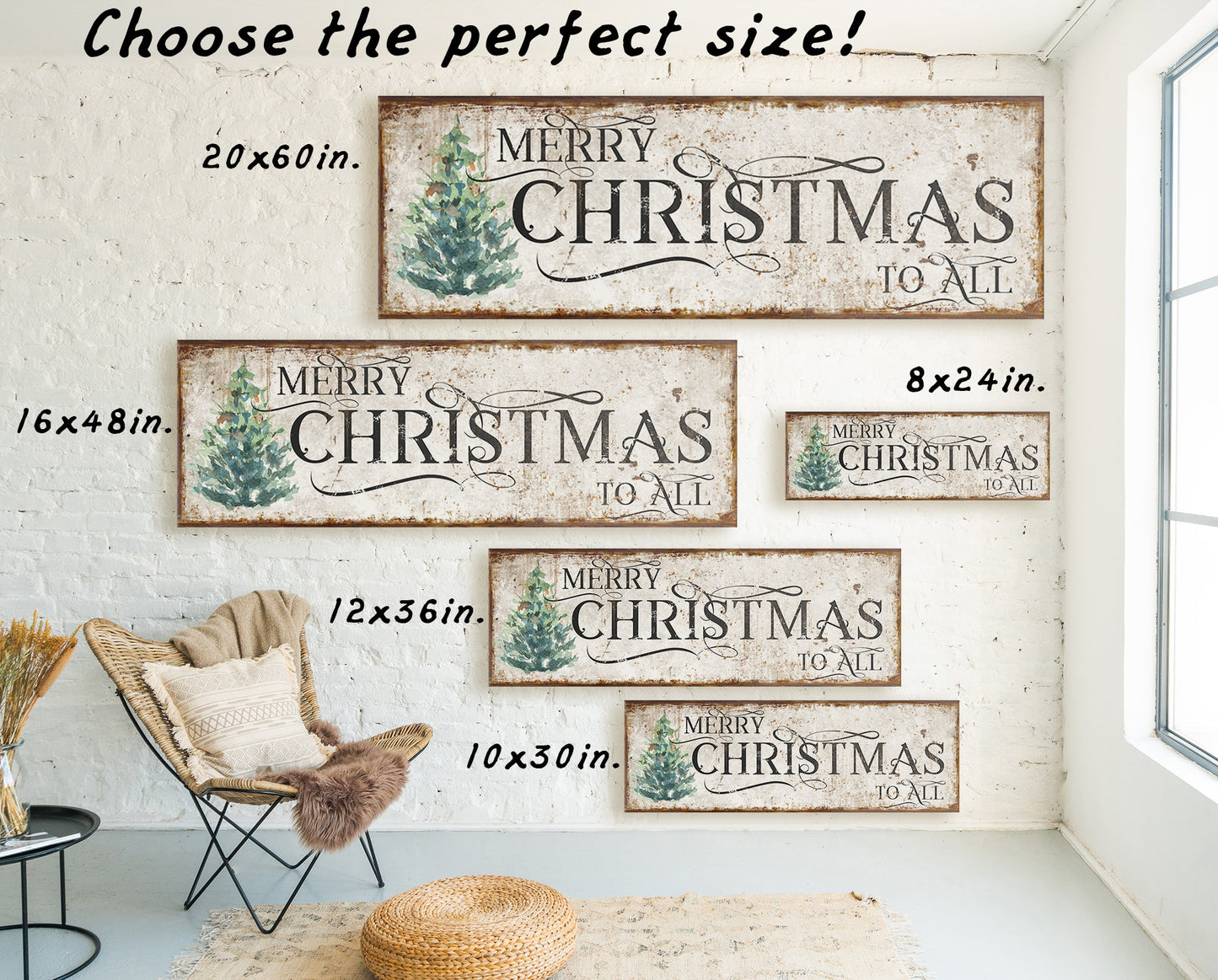 MERRY CHRISTMAS TO ALL SIGN