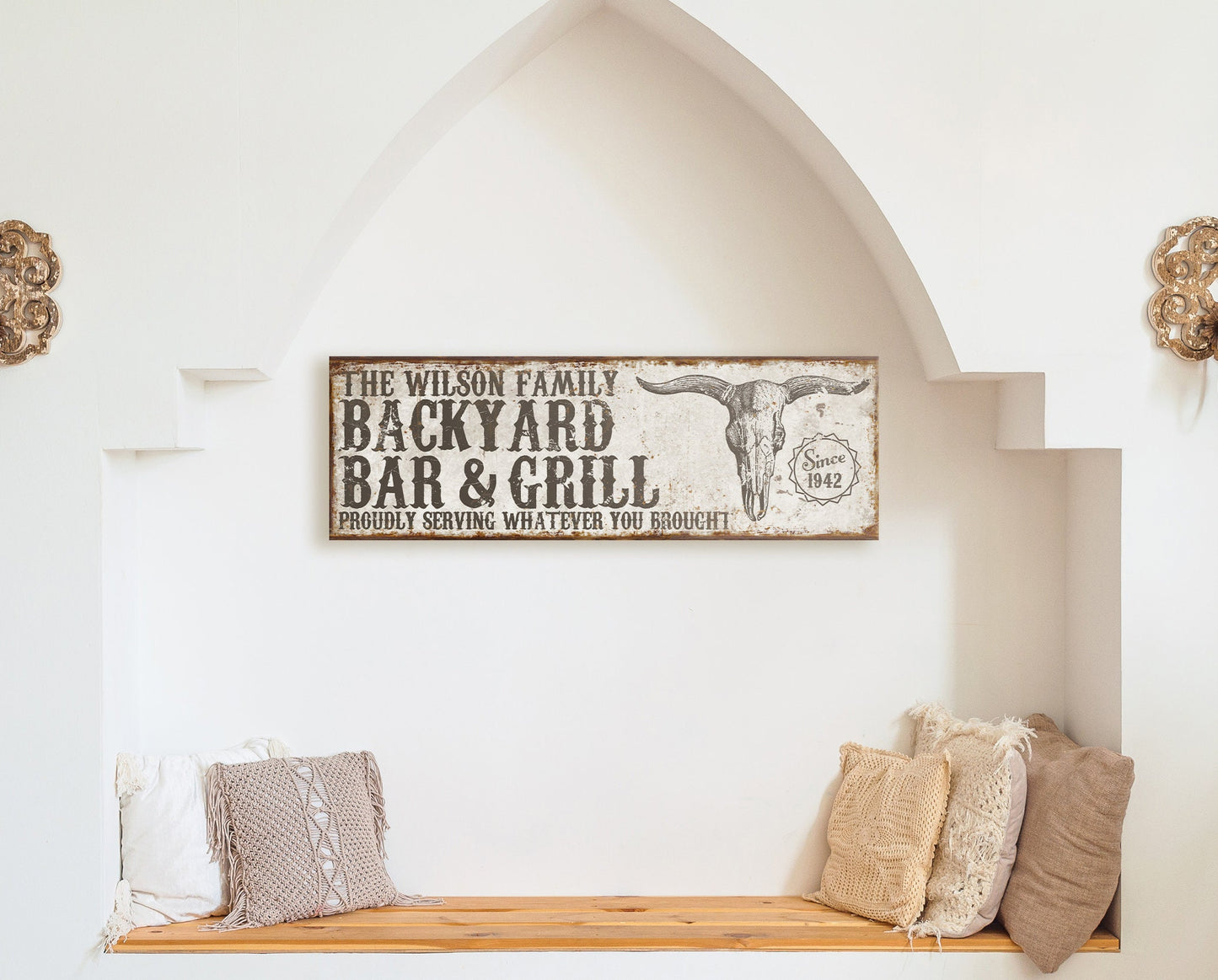 CUSTOM BACKYARD BAR AND GRILL SIGN