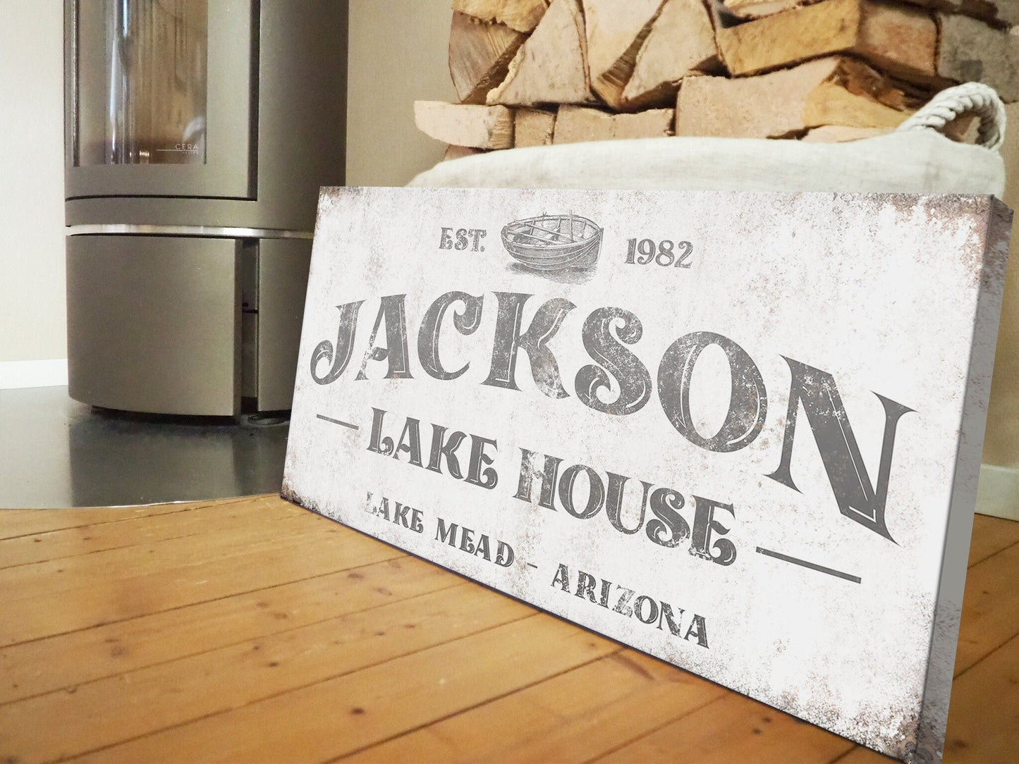 CUSTOM LAKE HOUSE SIGN