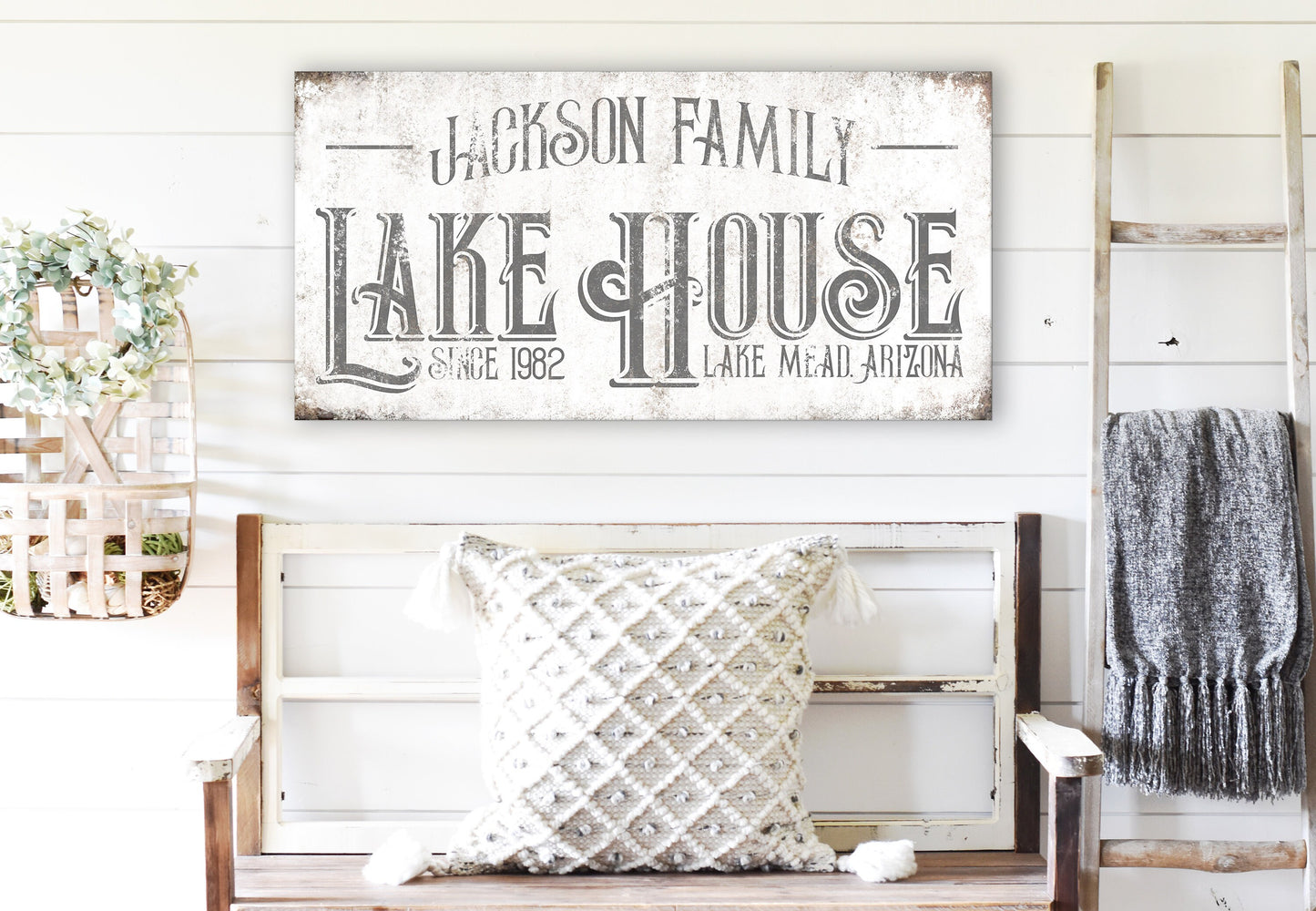CUSTOM LAKE HOUSE SIGN