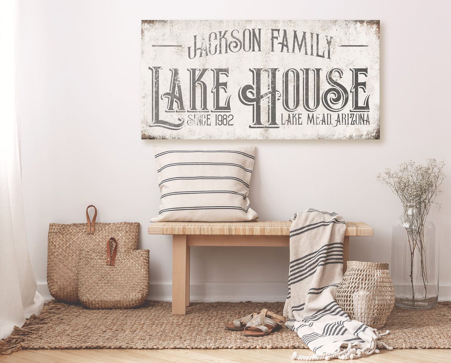 CUSTOM LAKE HOUSE SIGN