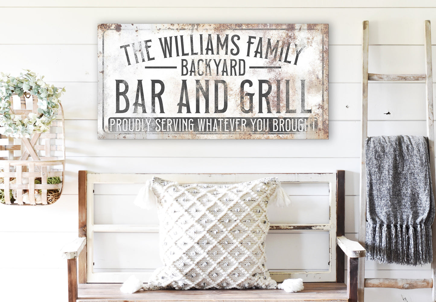 CUSTOM BACKYARD BAR AND GRILL SIGN