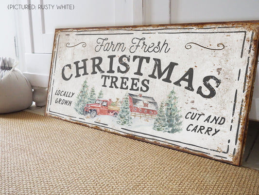 FARM FRESH CHRISTMAS TREES SIGN