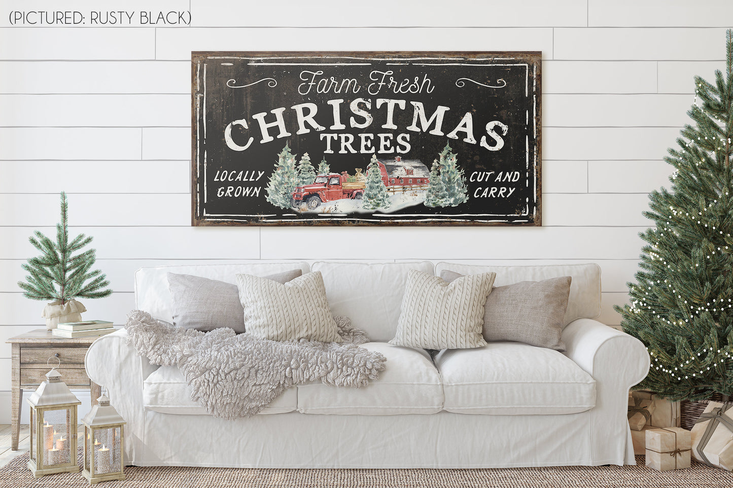 FARM FRESH CHRISTMAS TREES SIGN