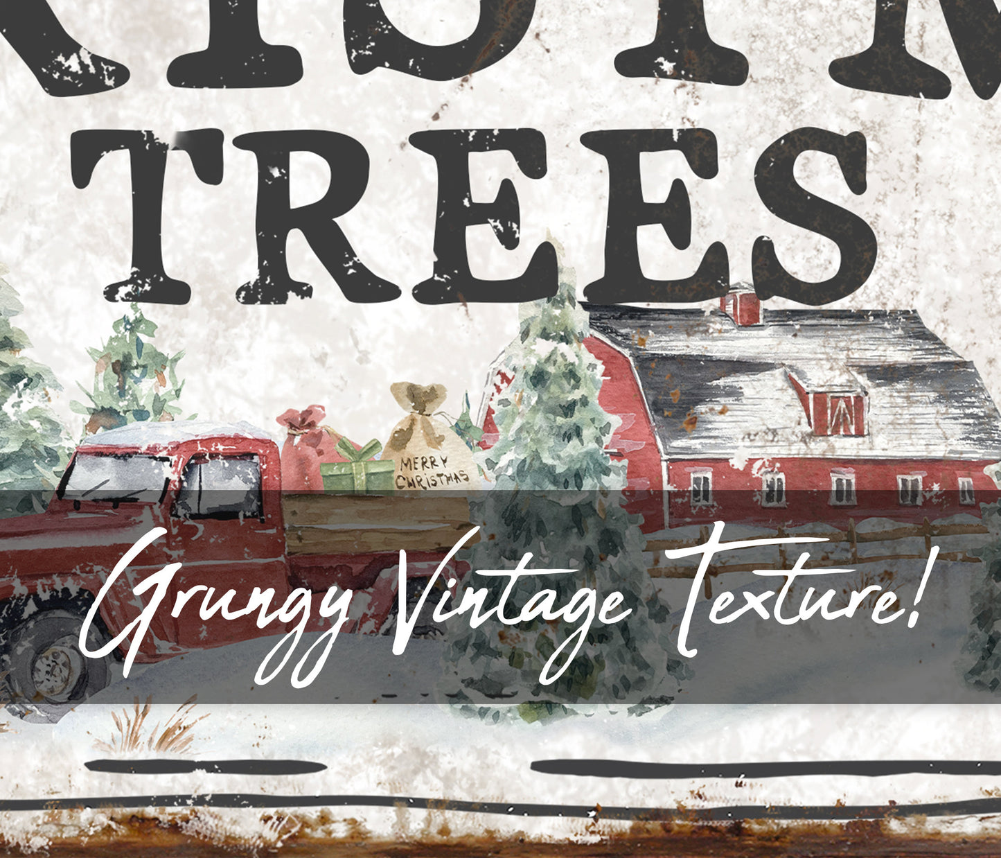 FARM FRESH CHRISTMAS TREES SIGN