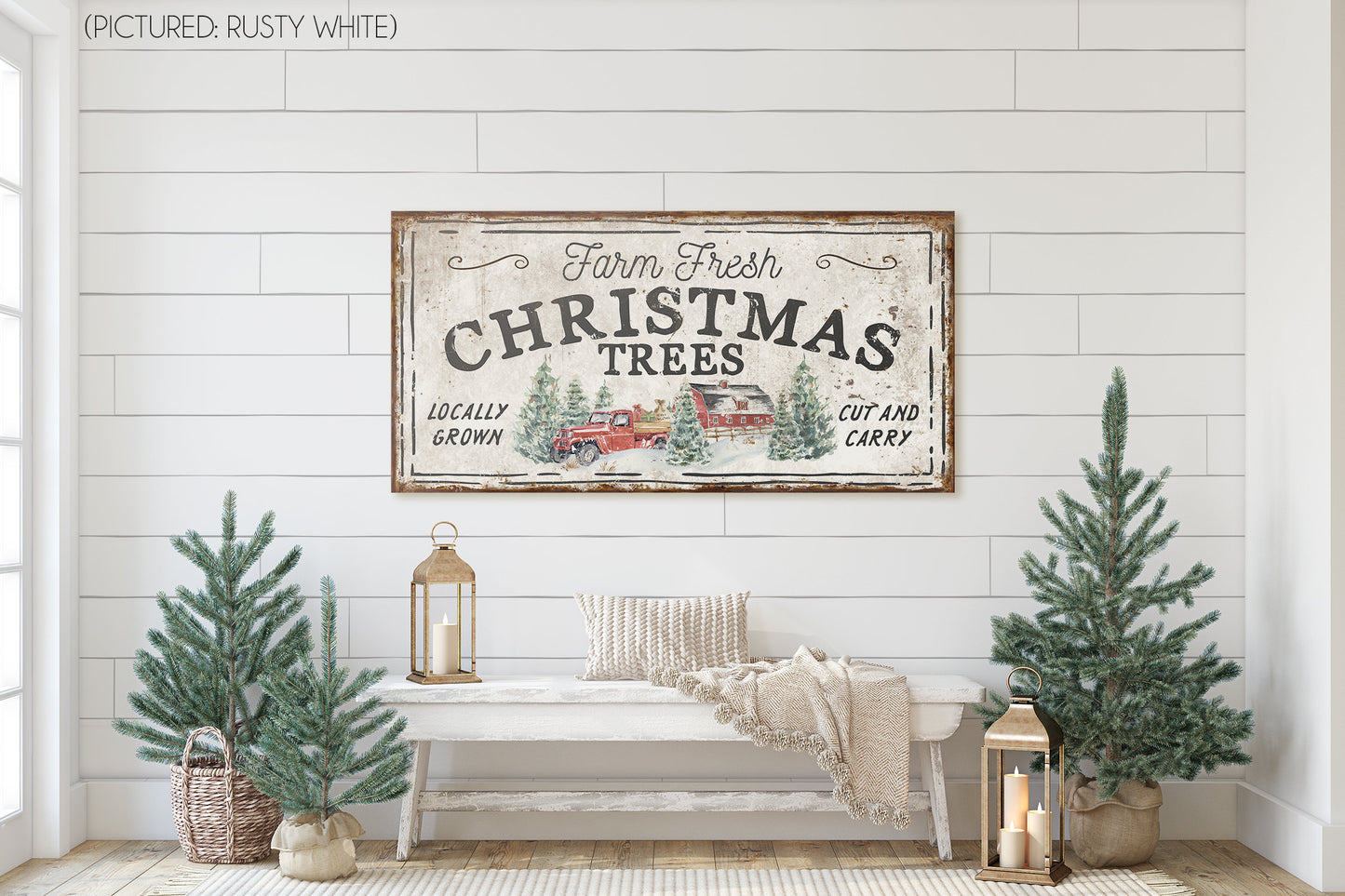 FARM FRESH CHRISTMAS TREES SIGN