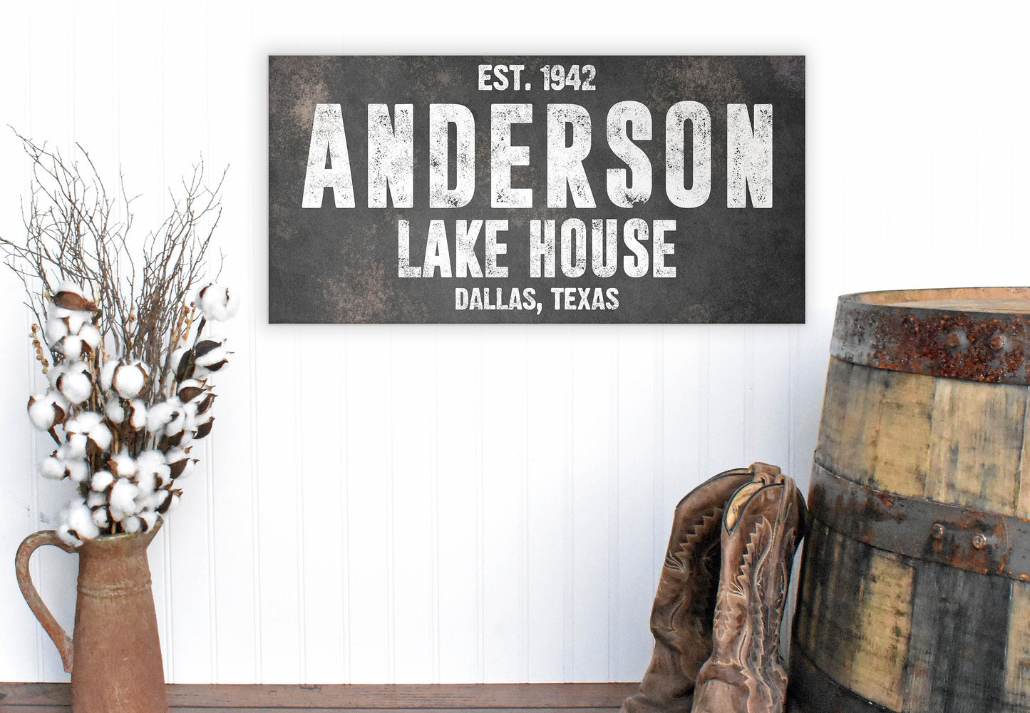 CUSTOM FAMILY NAME AND HOUSE SIGN