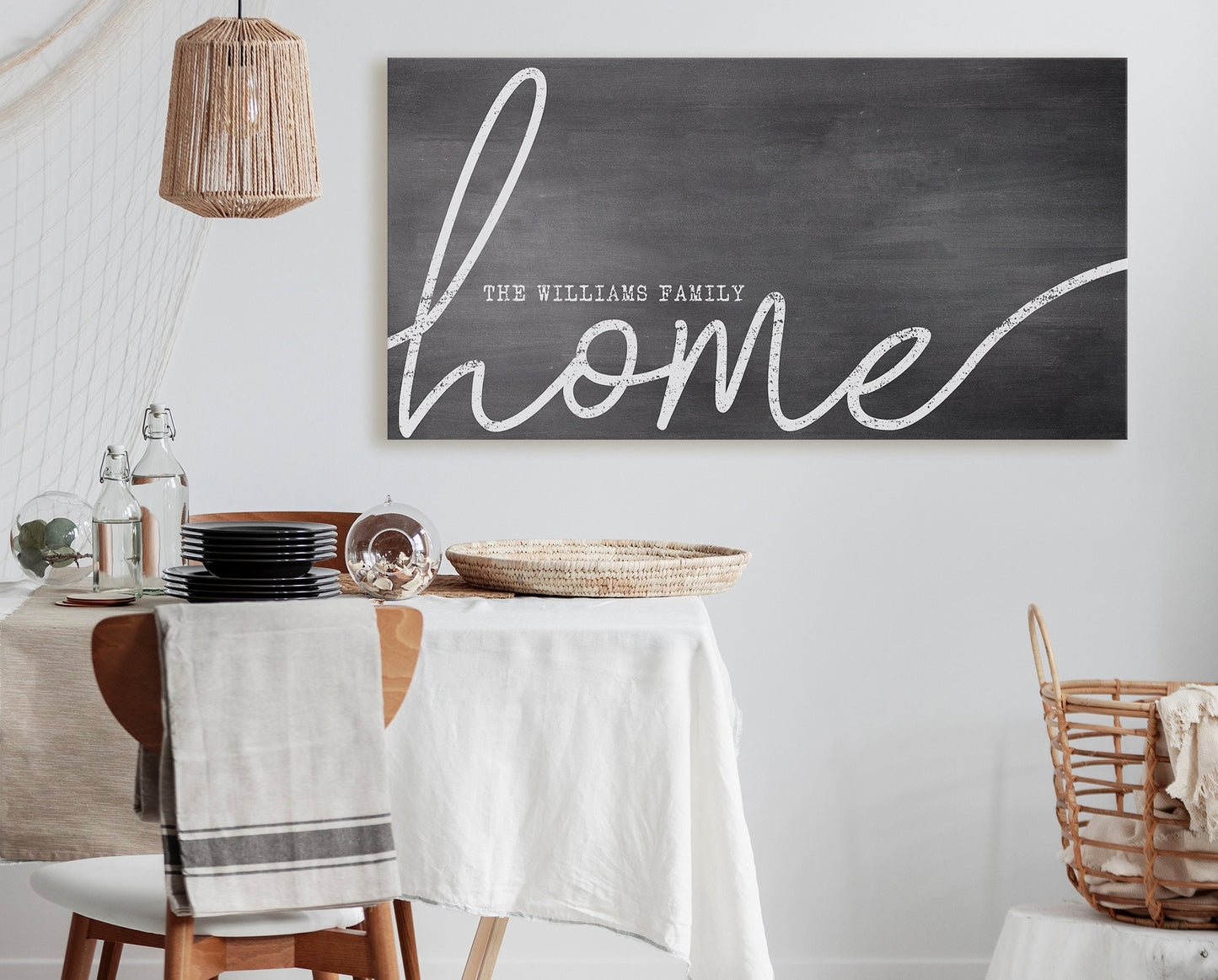 CUSTOM FAMILY NAME HOME SIGN