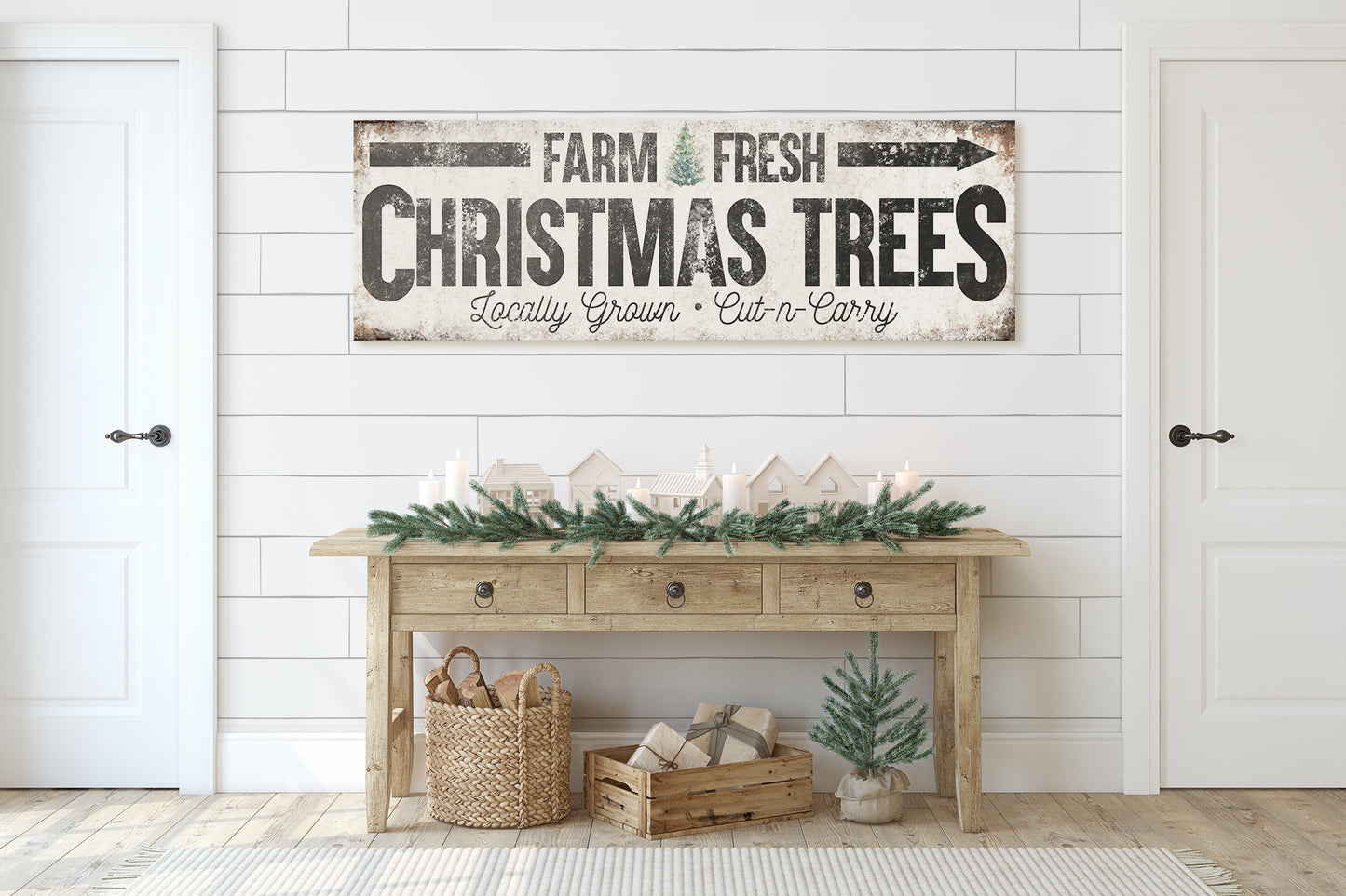 FARM FRESH CHRISTMAS TREES SIGN