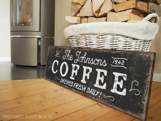 CUSTOM COFFEE BAR SIGN