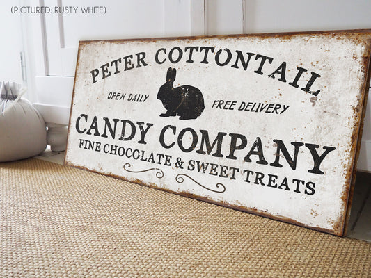 PETER COTTONTAIL CANDY COMPANY SIGN