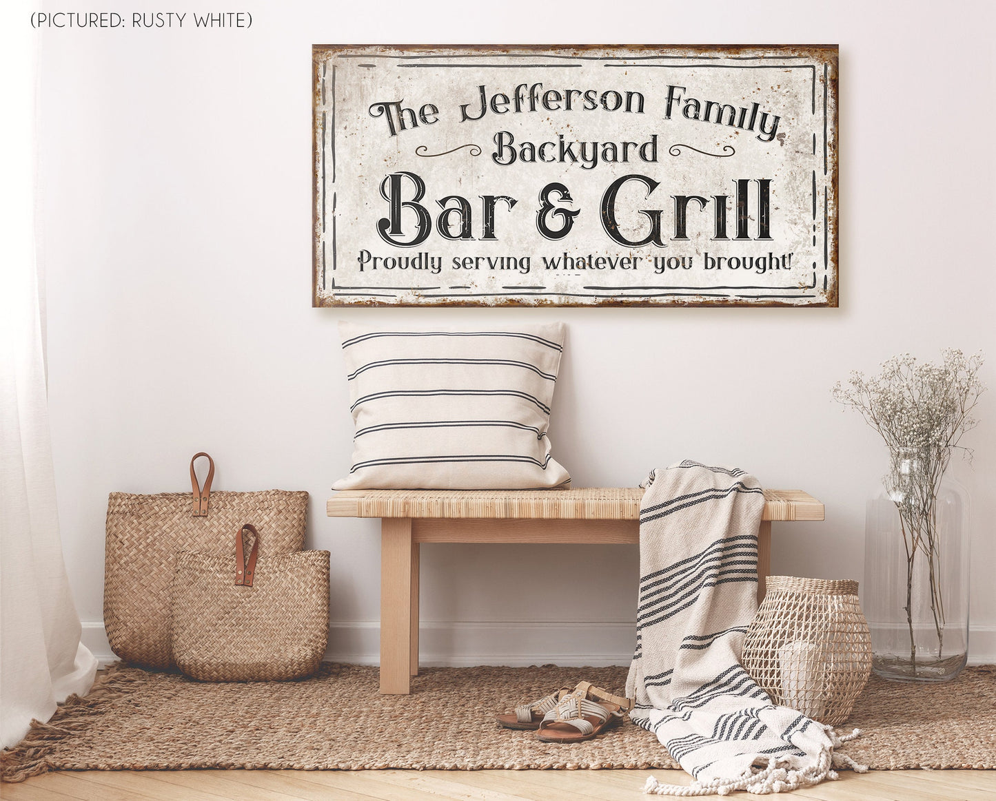 CUSTOM BACKYARD BAR AND GRILL SIGN