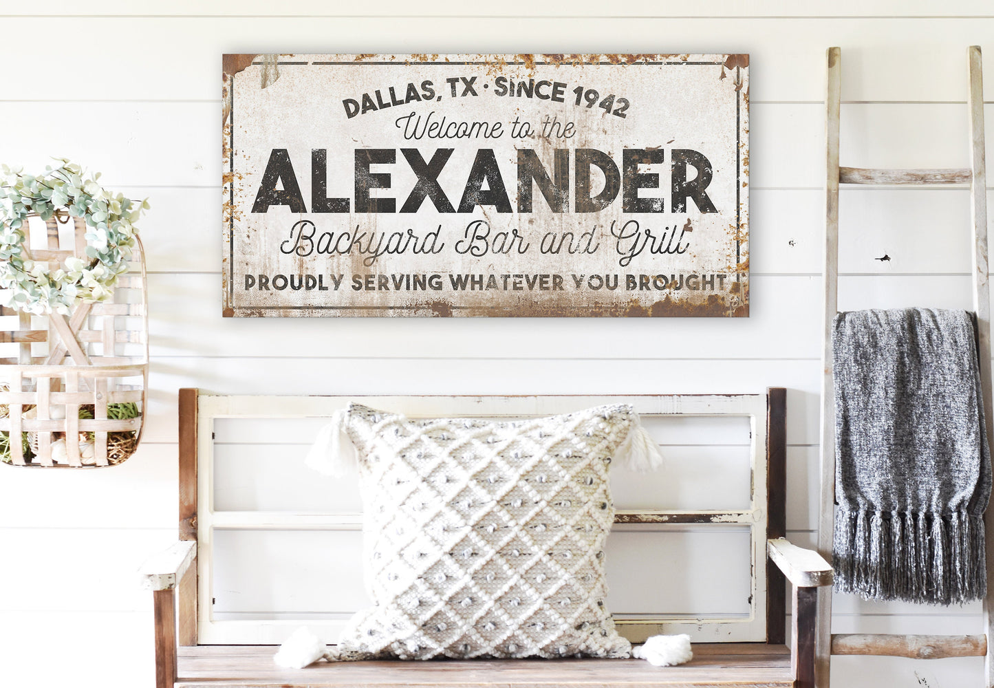 CUSTOM BACKYARD BAR AND GRILL SIGN