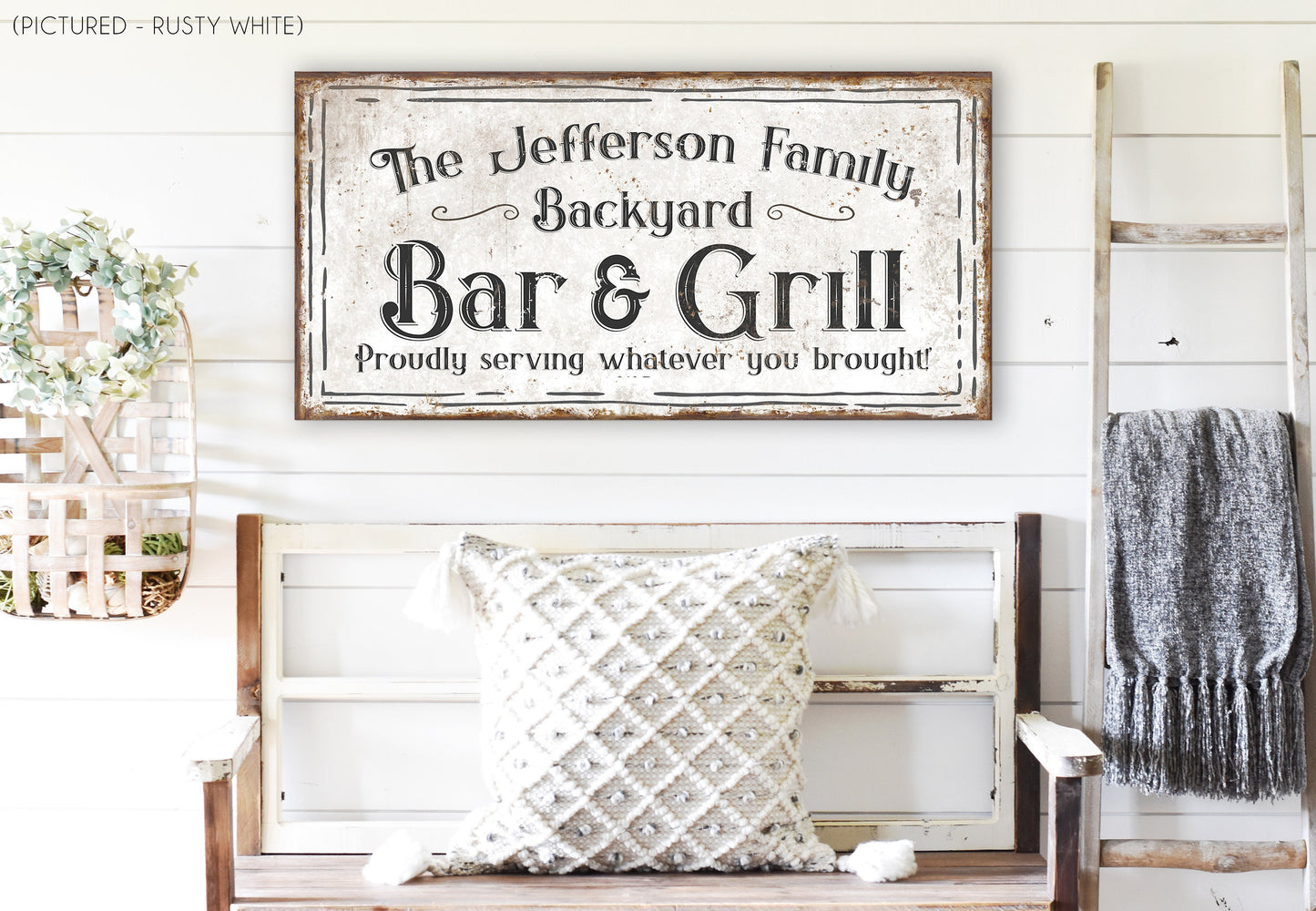 CUSTOM BACKYARD BAR AND GRILL SIGN