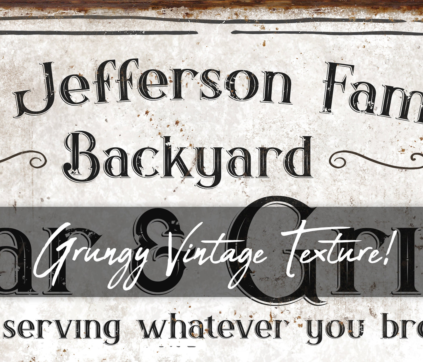 CUSTOM BACKYARD BAR AND GRILL SIGN